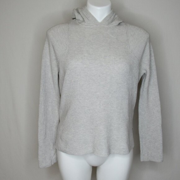 Athleta REST DAY Gray Hoodie Knit Sweater Women's XXS XXSmall - Picture 1 of 9